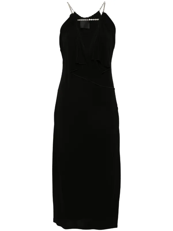 【関税＆送料込み】Givenchy Black Midi Dress VIP【関税送料無料】希少 GIVENCHY BLACK MIDI DRESS