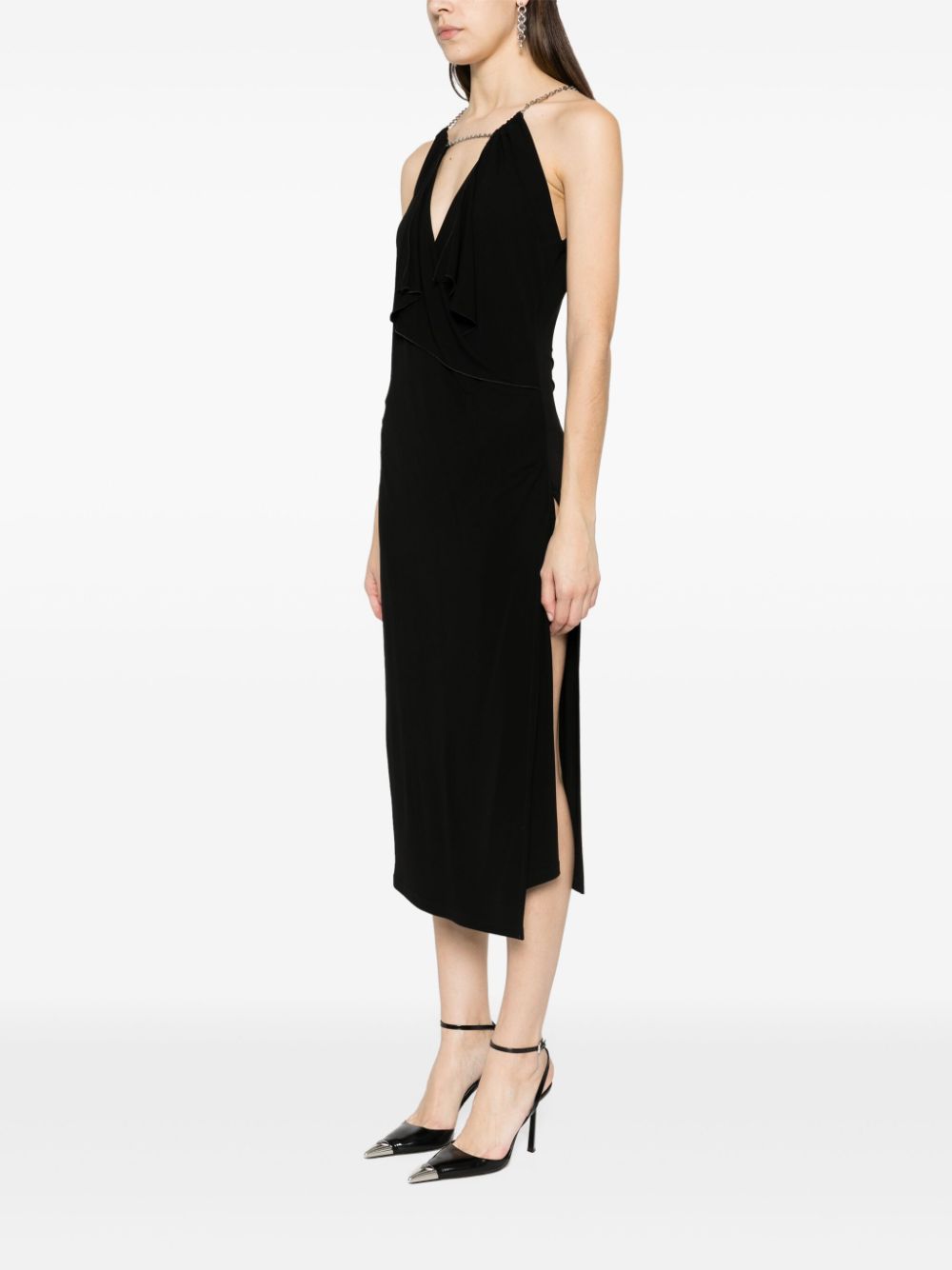Givenchy Midi-jurk met halternek Zwart