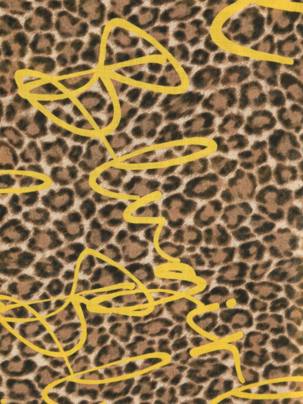 Shop Blugirl Cheetah-print Scarf In Neutrals