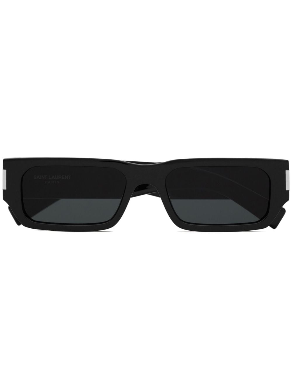 Shop Saint Laurent 660 Sunglasses In Schwarz