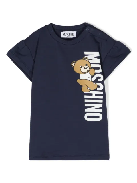 Moschino Kids Teddy Bear printed cotton T-shirt