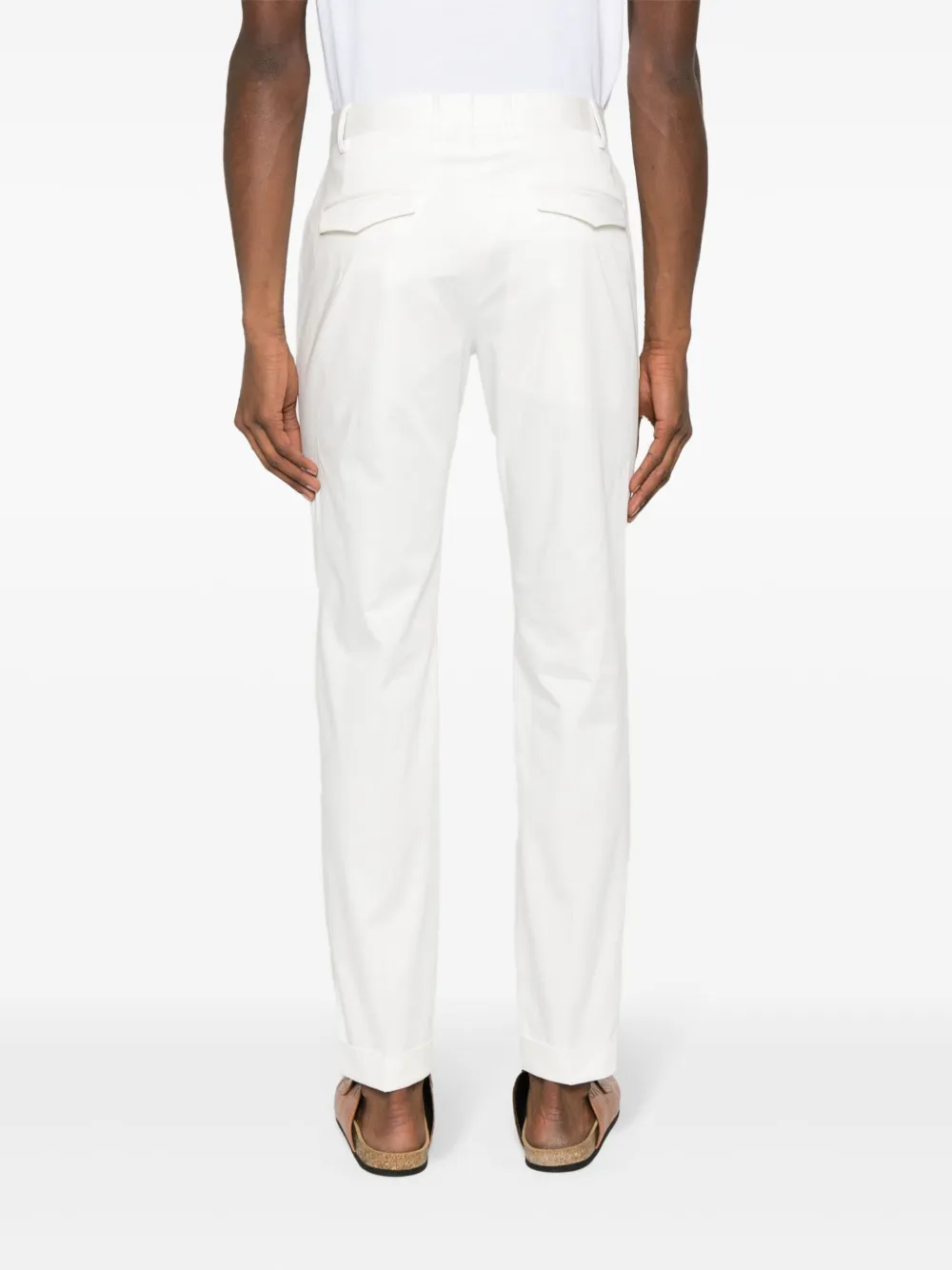 PT Torino Broek met toelopende pijpen Wit