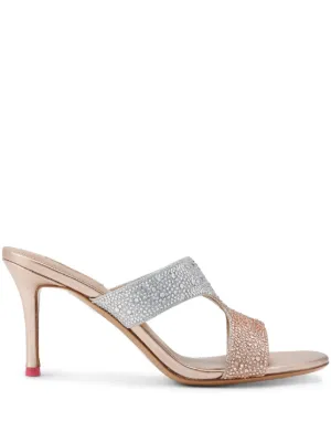 Jessie crystal kitten heel sandal hot sale