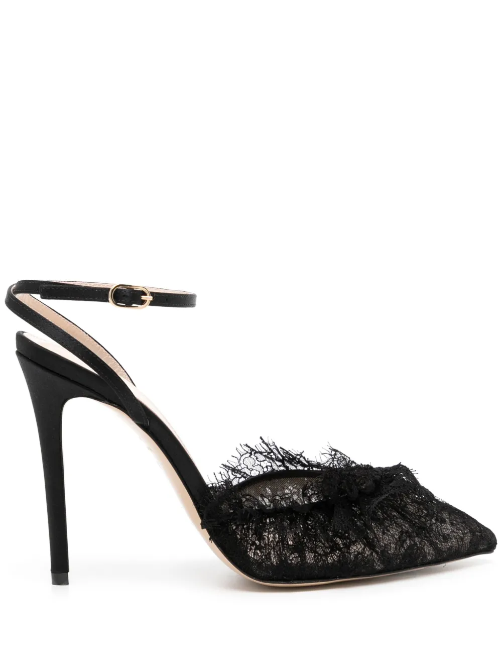 Andrea Wazen  Franca 105mm lace pumps | Black | Image 1