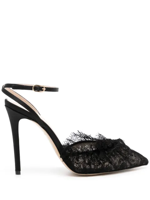 Andrea Wazen  Franca 105mm lace pumps