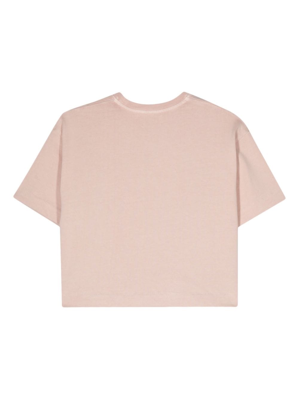 Shop Autry Logo-patch Cropped T-shirt In Pink