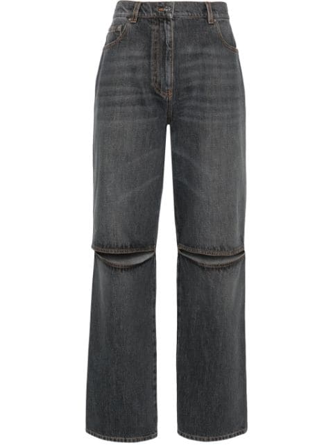 JW Anderson cut-out low-rise bootcut jeans