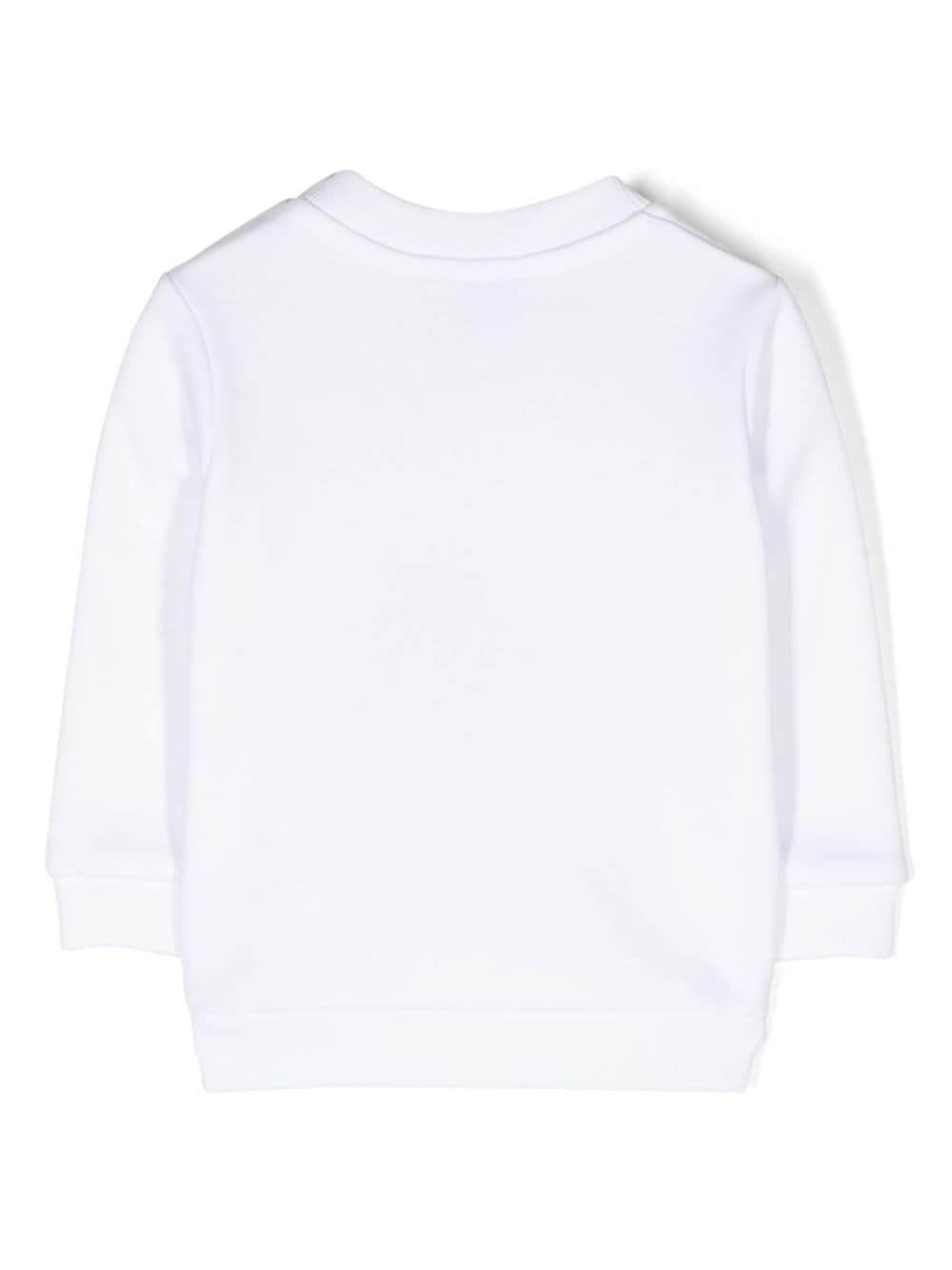 Moschino Kids Katoenen sweater - Wit