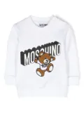 Moschino Kids Teddy Bear cotton sweatshirt - White