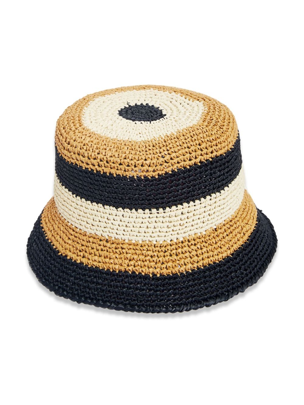 Shop La Doublej Striped Bucket Hat In Black