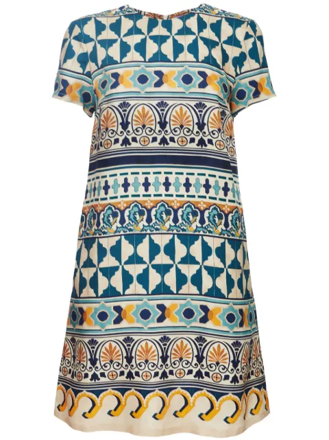 La DoubleJ Mini Swing A-line silk dress