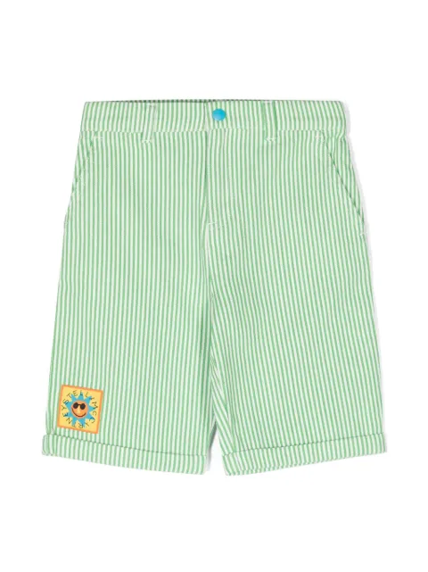 Stella McCartney Kids striped organic cotton shorts