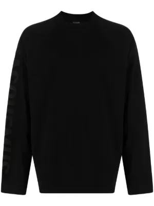 Boris Bidjan Saberi コットン ロングスリーブトップ | ブラック