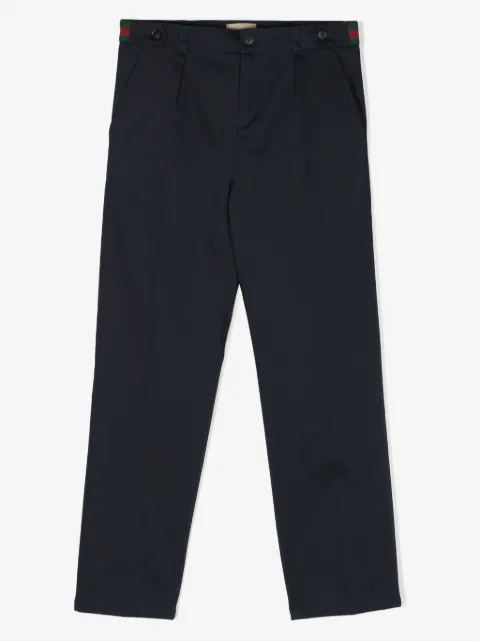 Gucci Kids pantalones rectos con detalle Web