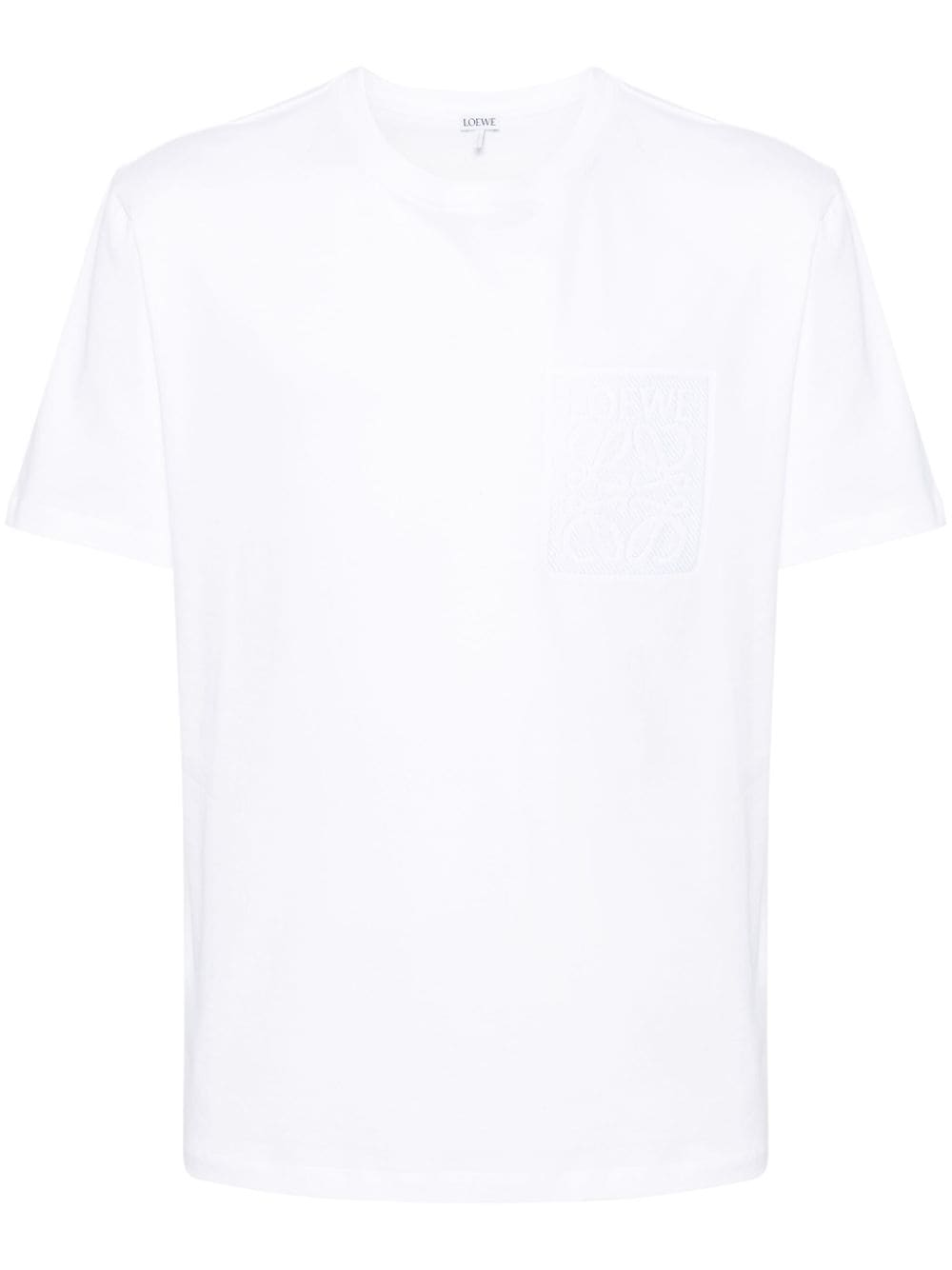 LOEWE ANAGRAM-EMBROIDERED COTTON T-SHIRT