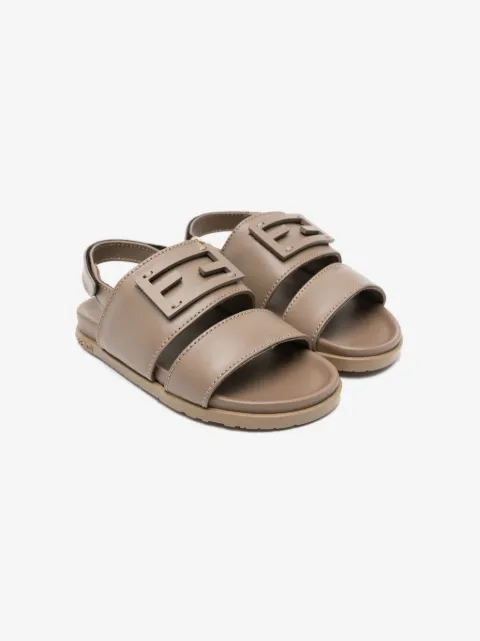 Fendi Kids sandalias con cierre autoadherente