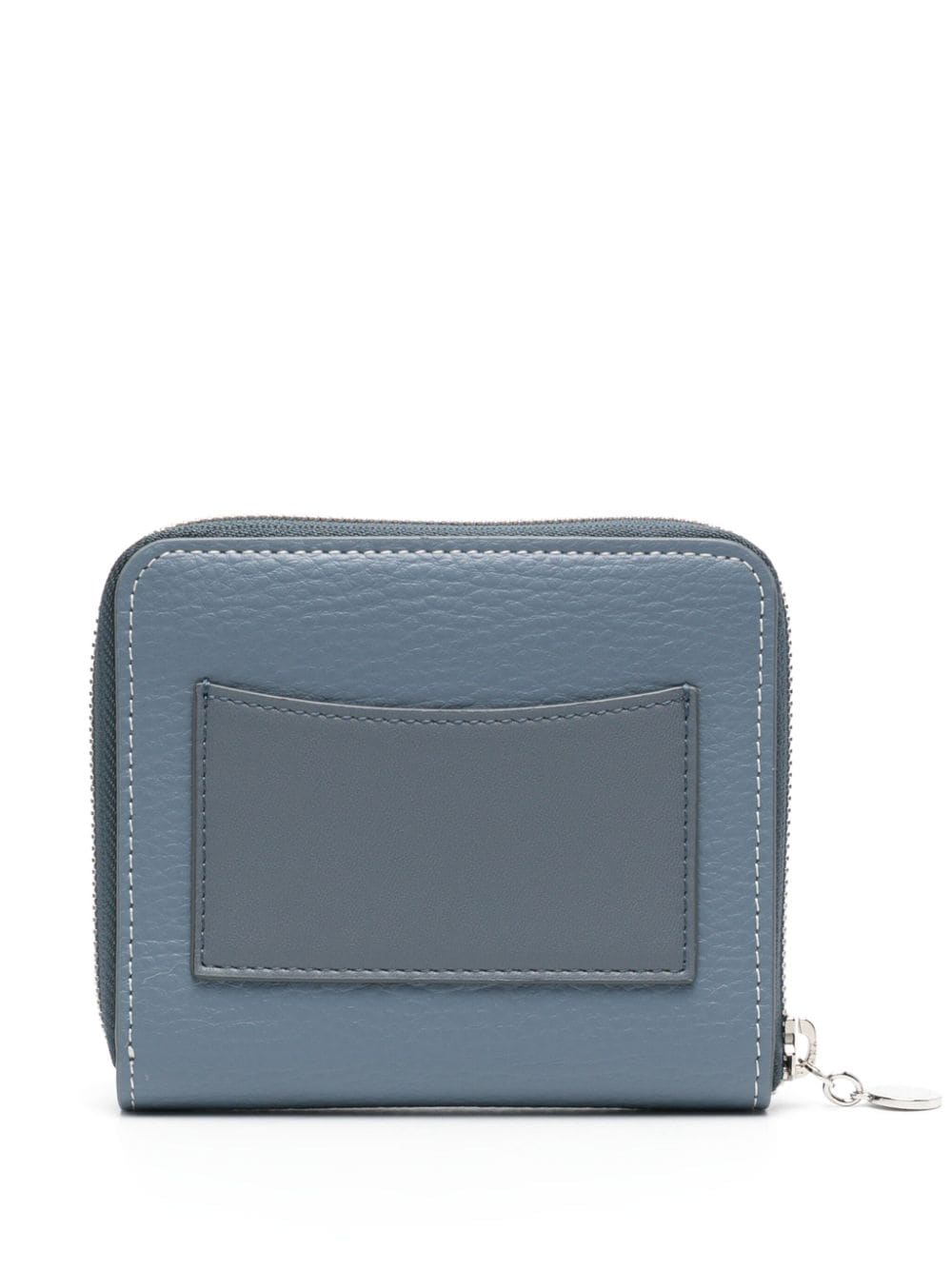 Shop Stella Mccartney Perforated-logo Wallet In Blue