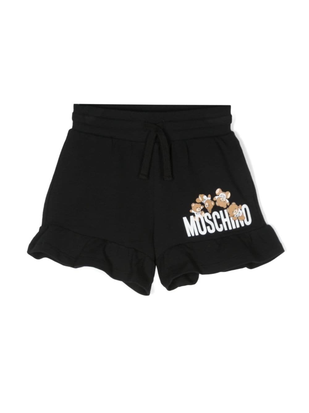 Moschino Kids Katoenen shorts Zwart