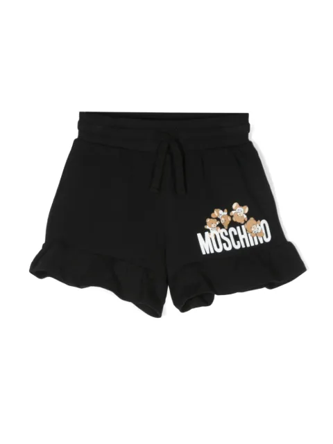 Moschino Kids Teddy Bear cotton shorts