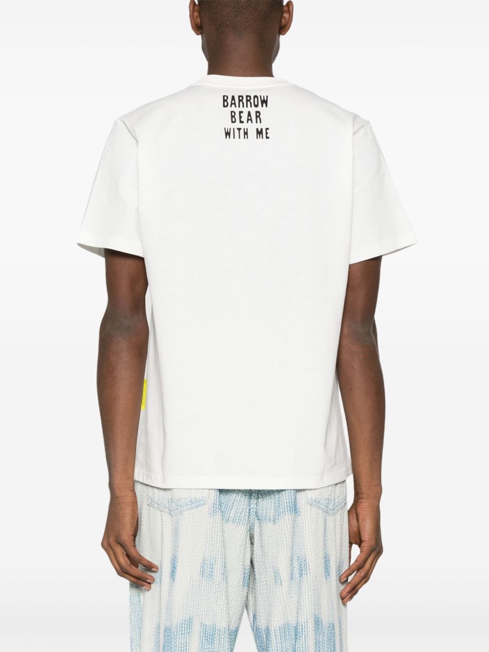 BARROW Katoenen T-shirt met logoprint Wit