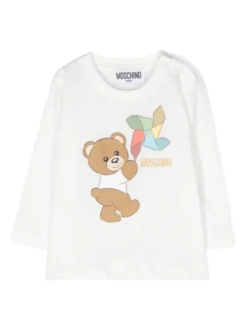 Moschino Kids Teddy Bear cotton T-shirt