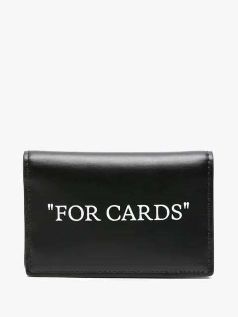 Off-White portadocumentos con estampado Quote Booking