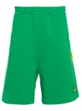 BARROW face-appliqué track shorts - Green