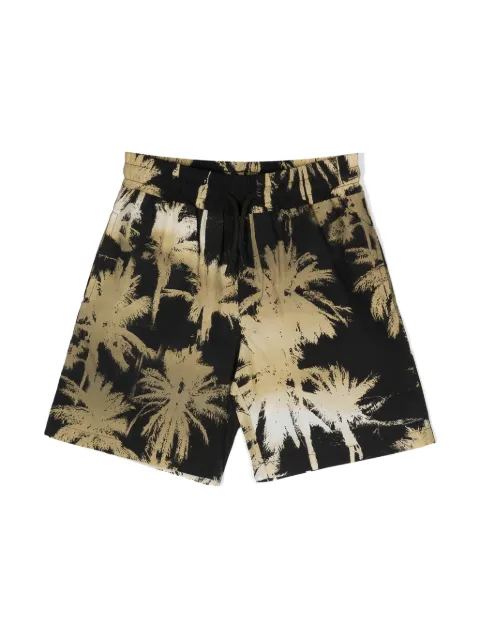 MSGM Kids bermudas con palmeras estampadas