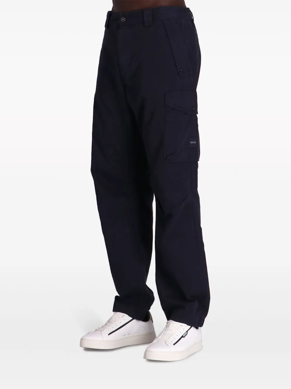 BOSS Straight broek Blauw