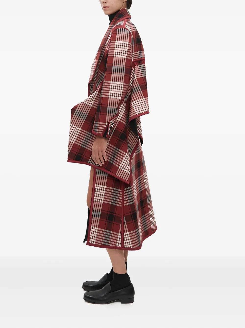 Issey Miyake Geruit jack Rood