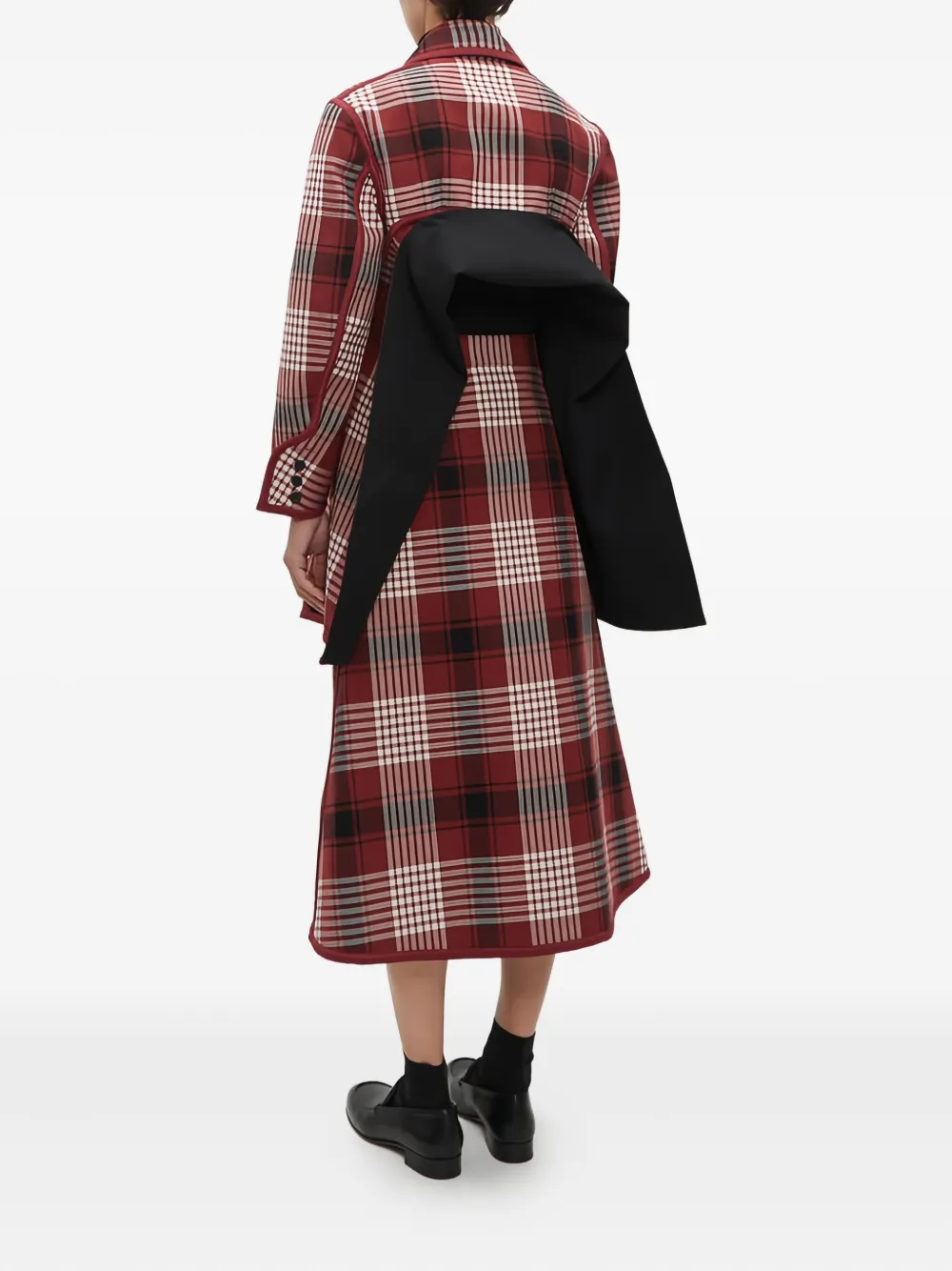 Issey Miyake Geruit jack Rood