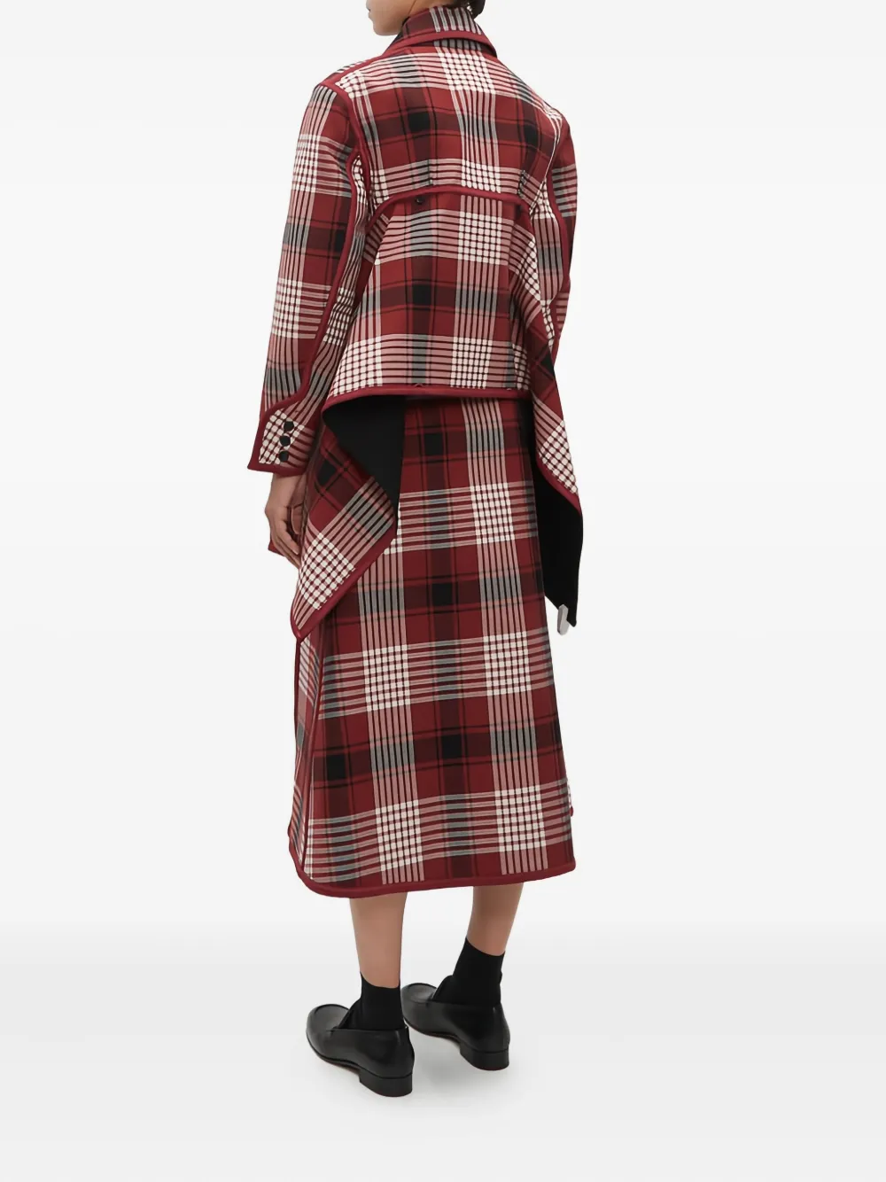 Issey Miyake Geruit jack Rood