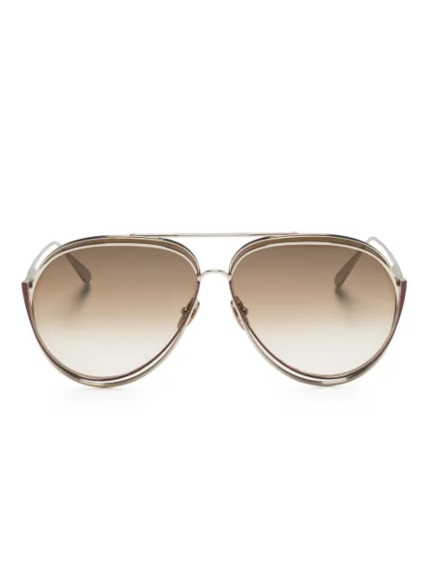Linda Farrow Francisco pilot-frame sunglasses