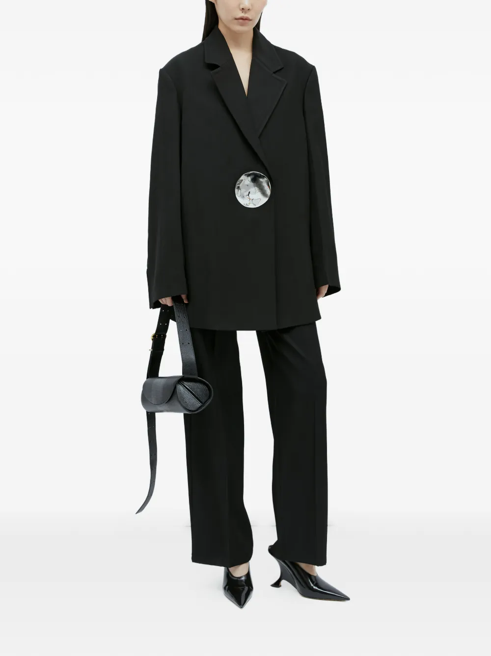 Jil Sander flared trousers - Zwart