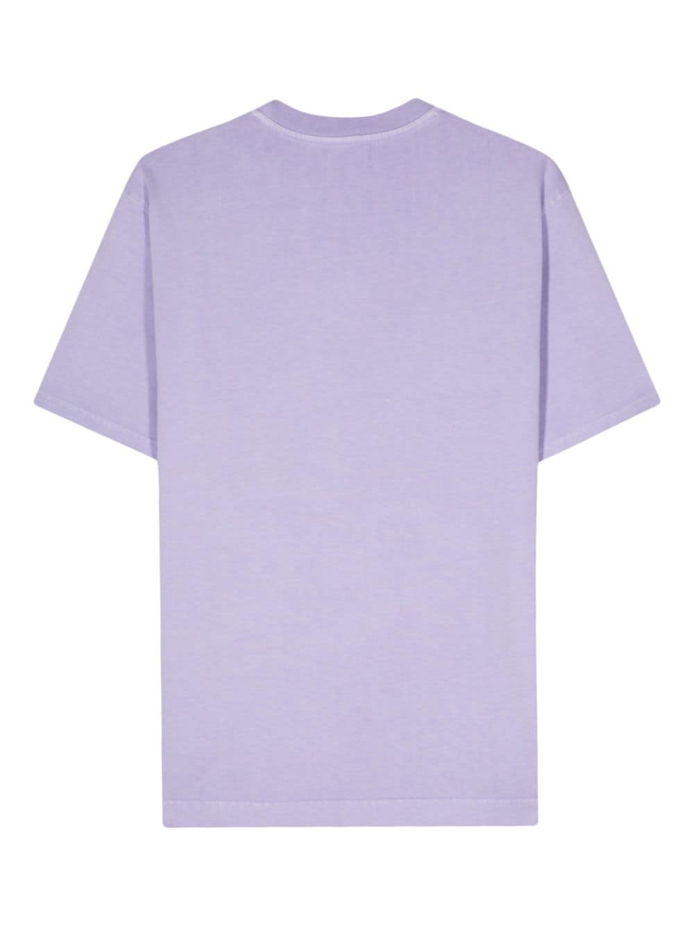 Shop Autry Logo-debossed Cotton T-shirt In Purple