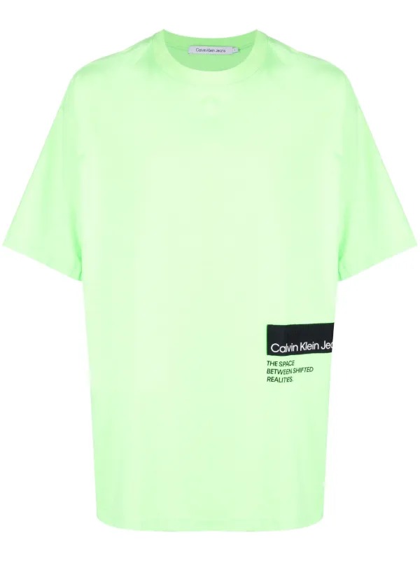 Calvin klein best sale t shirt green