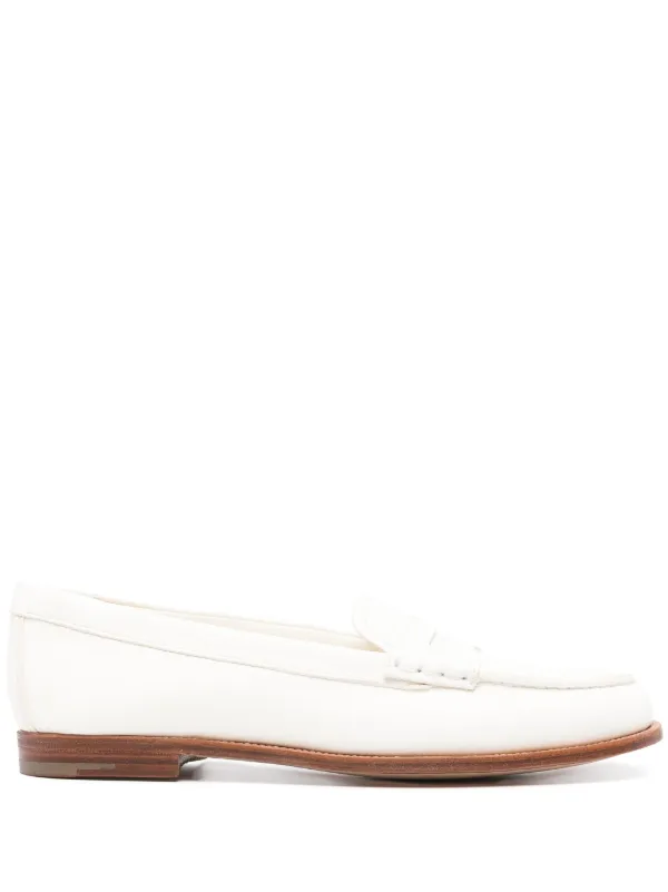 Church's Slip-on Leather Loafers in White