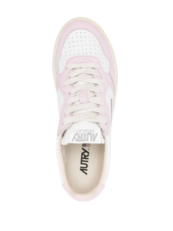 Autry Medalist Leather Sneakers | Pink | FARFETCH