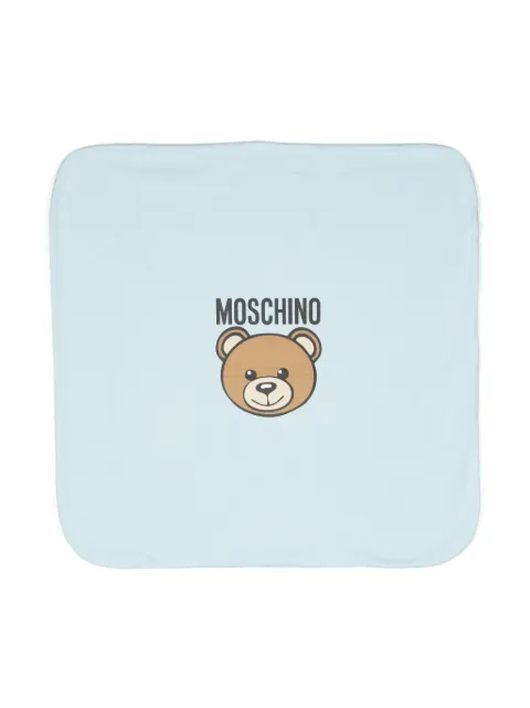 Moschino Kids manta con motivo Teddy Bear de 70cm x 70xm