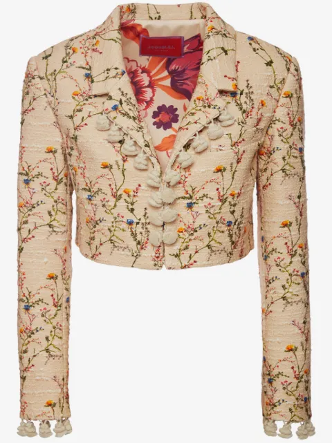 La DoubleJ Torero embroidered cropped jacket