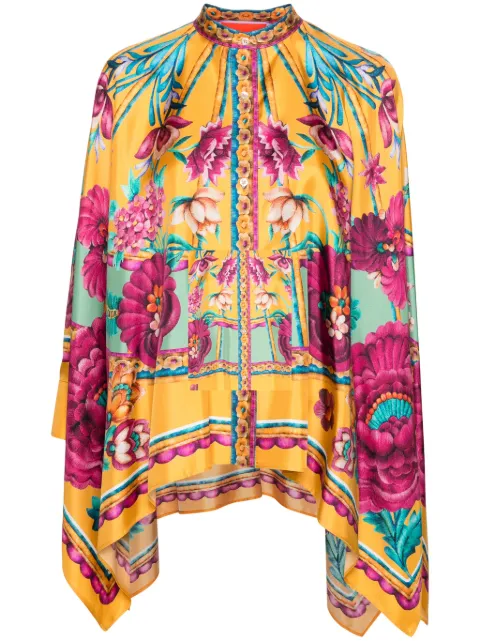 La DoubleJ Foulard floral-print shirt