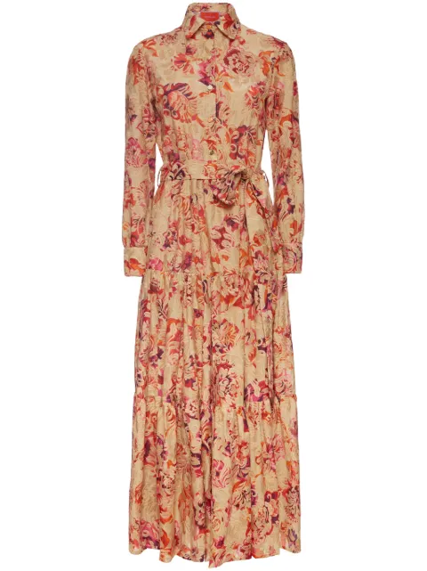 La DoubleJ Bellini floral-print shirt dress