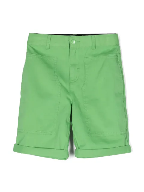 Stella McCartney Kids logo-patch cotton chino shorts