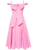 Patou bow-detail cocktail midi dress - Pink