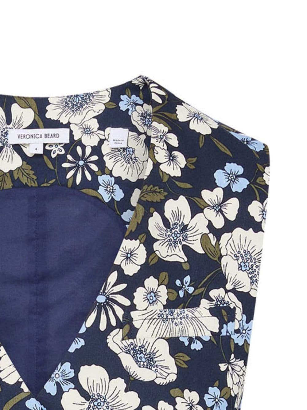 Veronica Beard Wikkeltop met bloemenprint Blauw