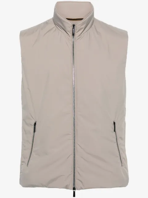 Moorer padded zip-up gillet