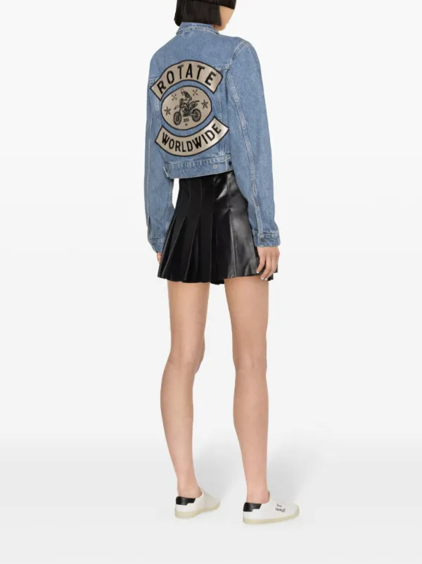 【ROTATE BIRGER CHRISTENSEN】ジャケット クリスタル付き Rotate Birger Christensen Denim jacket ROTATE Birger Christensen