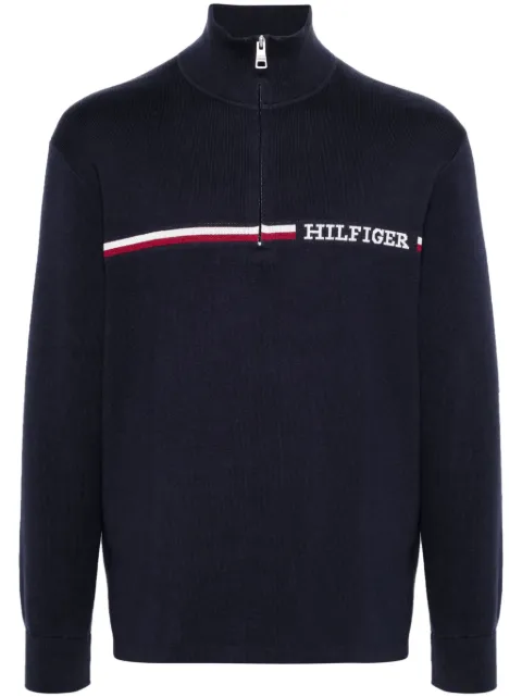 Tommy Hilfiger suéter tejido con logo bordado
