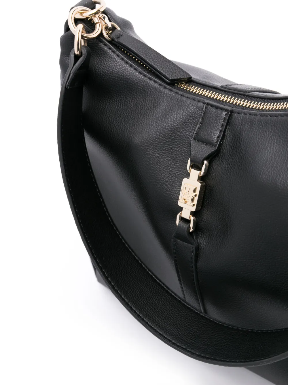 Tommy Hilfiger Schoudertas met logoplakkaat Zwart