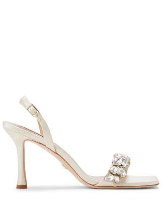 Badgley Mischka Leanna 85mm Crystal Sandals - Farfetch
